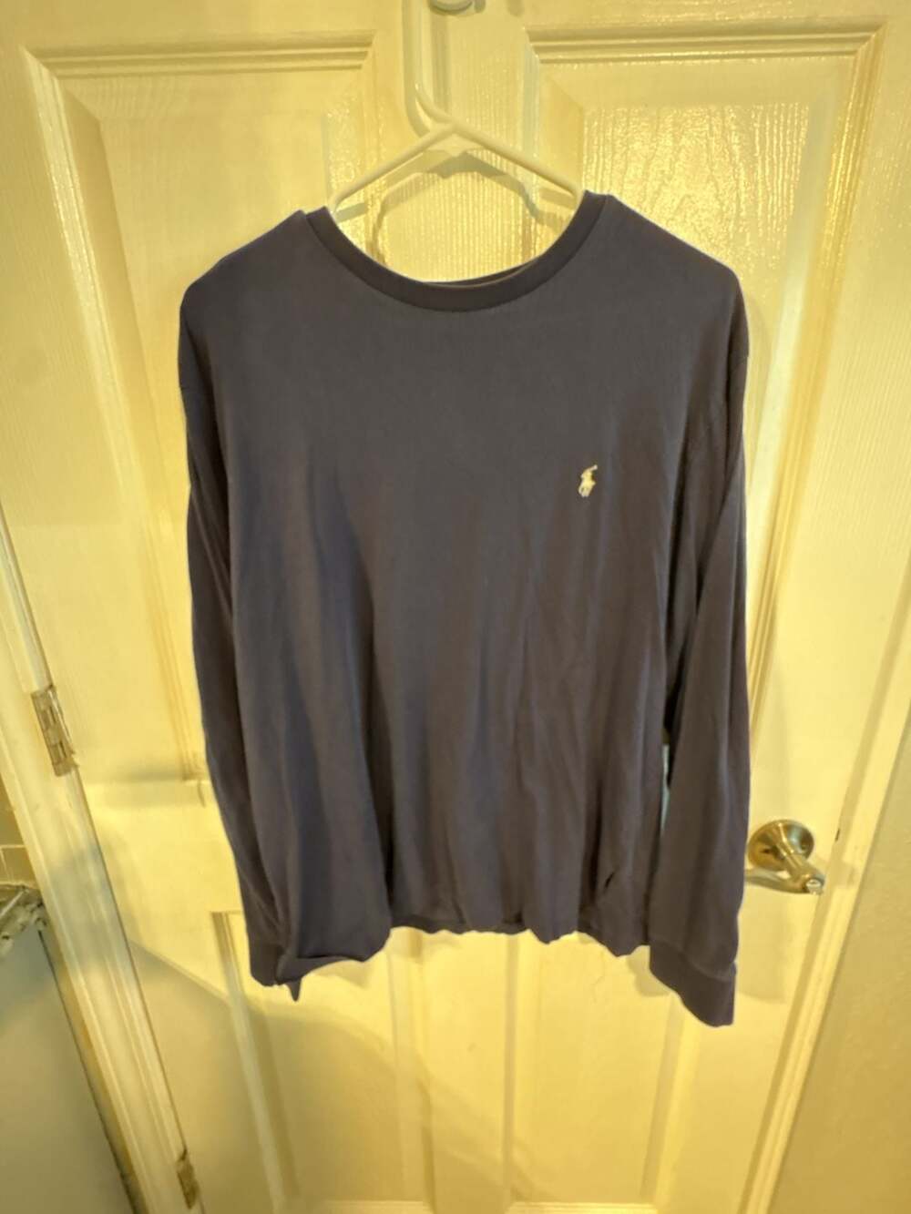Polo Ralph Lauren Polo Tennis Long Sleeve T-Shirt Navy Blue Size Large